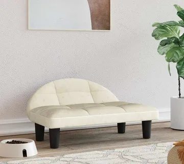 vidaXL Krevet za pse krem 70x52x30 cm baršunasti - Venlo