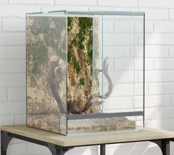 vidaXL Terarij s pohranom *Transparent*an 30 x 30 x 40 cm Stakl - Venlo