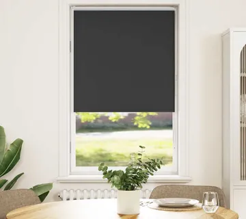 vidaXL Rolo zavjesa Blackout Black 80x175 cm Širina tkanine 75,7 cm - Venlo