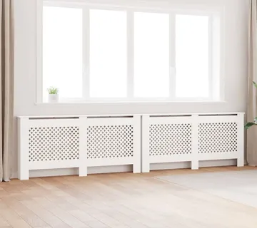 vidaXL Pokrovi za radijator 2 kom bijeli 172 x 19 x 81,5 cm MDF - Venlo
