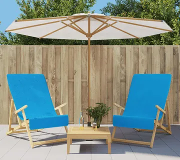 vidaXL Ručnici za plažu 2 kom tirkizni 60 x 135 cm od tkanine 400 GSM - Venlo