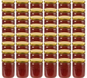 vidaXL Staklenke za džem sa zlatnim poklopcima 48 kom 230 ml - Venlo