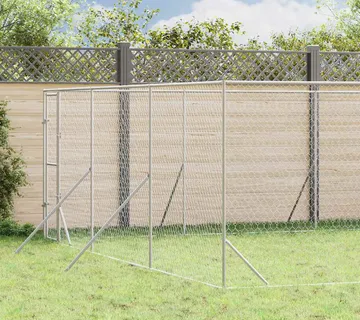 vidaXL Vanjski kavez za pse srebrni 6 x 14 x 2 m od pocinčanog čelika - Venlo