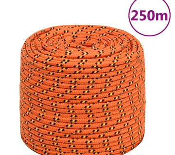 vidaXL Brodski konop narančasto 10 mm 250 m od polipropilena - Venlo