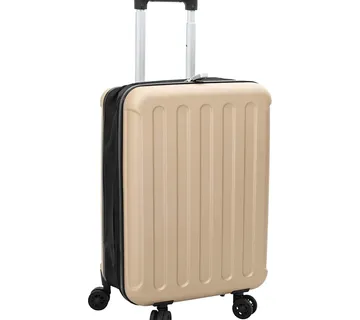 vidaXL Kofer s zaključavanjem Šampanjca 34 x 23 x 55.5 cm ABS plastika - Venlo