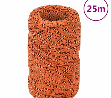 vidaXL Brodski konop narančasti 2 mm 25 m od polipropilena - Venlo