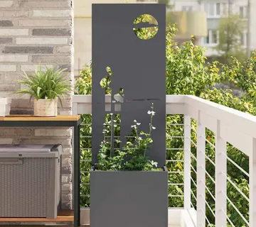 vidaXL Privatnost u vrtu Rezbarija Antracit 50 x 32 x 150 cm - Venlo
