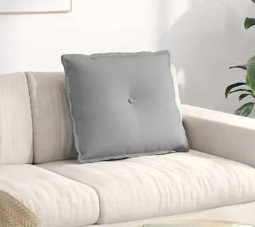 vidaXL Jastuk za leđa Oblačnosiva 60 x 19 x 50 cm tkanina - Venlo