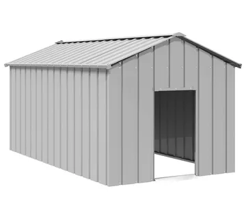 vidaXL Kućica za pse s krovom 114x202x101 cm pocinčani čelik - Venlo
