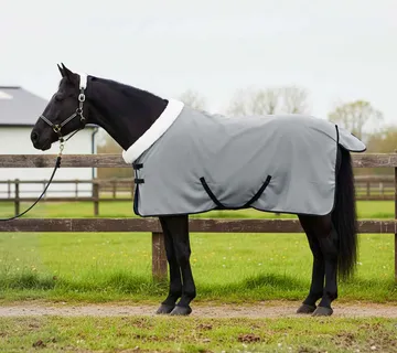 vidaXL Pokrivač za konje Potpuno svijetlosiva 105 cm Polartec - Venlo
