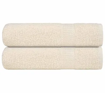 vidaXL Ručnici za tuširanje FROGN 2 kom. krem 70x140 cm 360 g/m² - Venlo