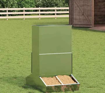 vidaXL Hranilica za svinje Srebrno 82 x 51 x 91,5 cm 20 kg - Venlo