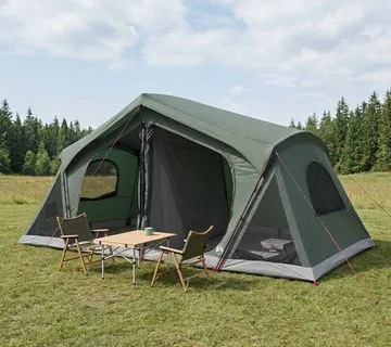 vidaXL Kabinski šator s krovom Maslinasto zelena 480 x 273 x 205 cm - Venlo