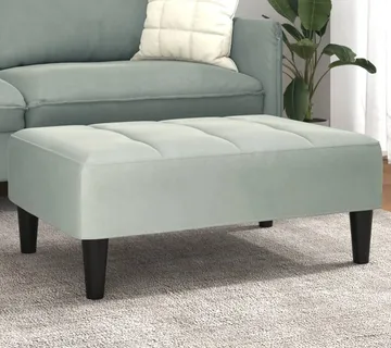 vidaXL Tabure svjetlosivi 77x55x31 cm baršunasti - Venlo