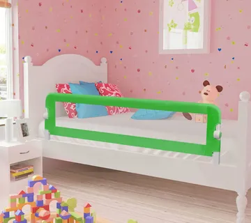 vidaXL Sigurnosna ograda za dječji krevetić 150 x 42 cm zelena - Venlo