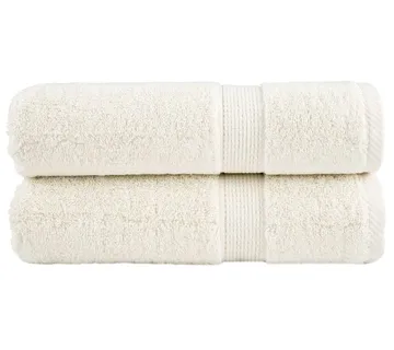 vidaXL Premium ručnici za tuširanje SOLUND 2 kom. krem boje 70x140 cm 600 g/m² - Venlo