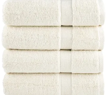 vidaXL Ručnici z tuširanje SOLUND 2 kom krem 70x140 cm 600 gsm - Venlo