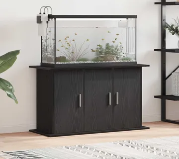 vidaXL Stalak za akvarij crni hrast 101x41x58 cm Konstruirano drvo - Venlo