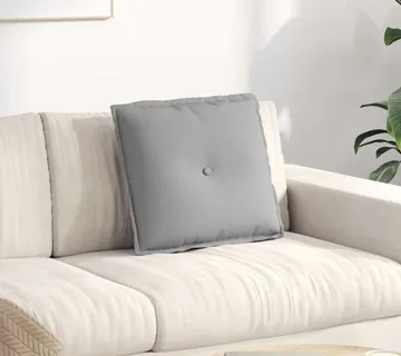 vidaXL Jastuk za leđa Oblačnosiva 50 x 19 x 45 cm tkanina - Venlo