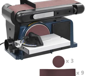vidaXL Električna brusilica s diskom i tračna brusilica 370 W 150 mm - Venlo