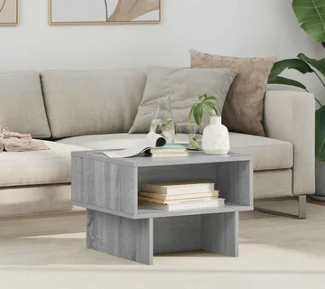 vidaXL Kava Stol Siva Sonoma 48 x 46 x 35 cm Konstruirano drvo - Venlo