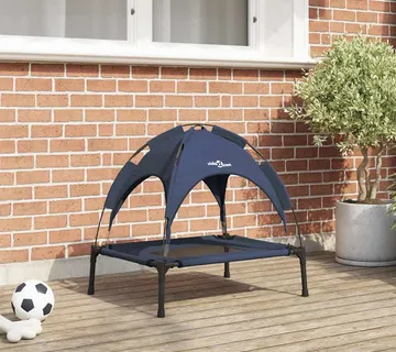 vidaXL Krevet za psa Mornarsko plava 62 x 48 x 61 cm Čelik - Venlo