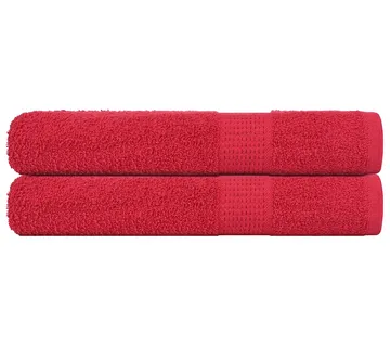 vidaXL Ručnici za saunu FROGN 2 kom crveni 80x200 cm 360 g/m² - Venlo
