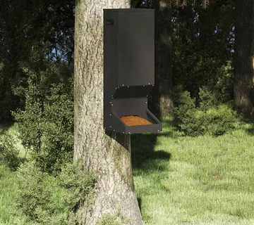 vidaXL Nahranilica za jelene Crna 28 x 30 x 80 cm 3 kg - Venlo