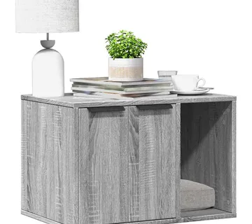 vidaXL Kutija z mačji pijesak boja hrasta 60x40x40cm konstruirano drvo - Venlo