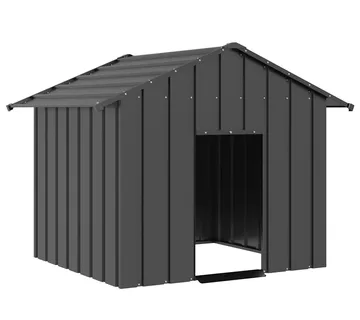 vidaXL Kućica za pse s krovom 131x101x102 cm pocinčani čelik - Venlo