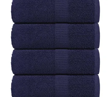 vidaXL Ručnici za pranje FROGN 4 kom. tamnoplave 30x30 cm 360 g/m² - Venlo
