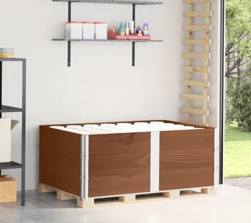 vidaXL Okviri za palete 3 smeđi 150x100 cm od masivne borovine - Venlo
