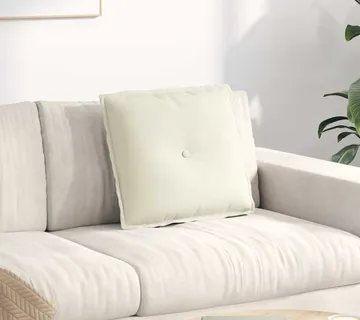 vidaXL Jastuk za leđa Krem 50 x 45 cm Kordura tekstil - Venlo
