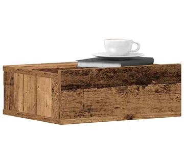 vidaXL Plutajući noćni ormarići 2 kom staro drvo 40x32x15 cm - Venlo