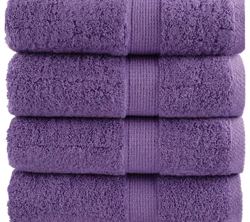 vidaXL Premium ručnici za pranje SOLUND 4 kom. ljubičaste 30x30 cm 600 g/m² - Venlo