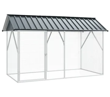 vidaXL Kavez za ptice Antracit 227 x 112 x 141 cm - Venlo