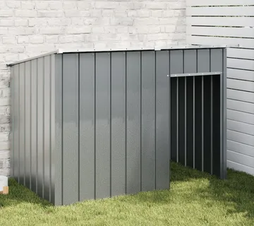 vidaXL Kućica za pse s krovom antracit 153x91x110 cm pocinčani čelik - Venlo