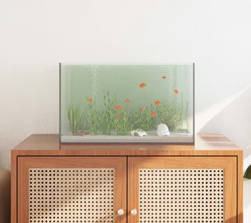 vidaXL Akvarij s pohranom *Transparent*an 50 x 30 x 30 cm Stakl - Venlo