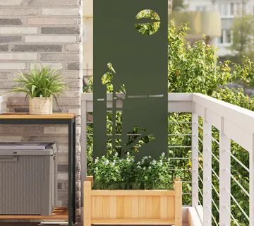 vidaXL Privatnost u vrtu Rezbarija Maslinovo zelena 50 x 140 cm - Venlo