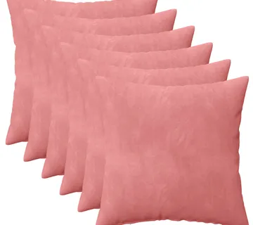 vidaXL Presvlaka za jastuk 6 pcs HEERLEN Ružičasta 35 x 35 cm Baršun - Venlo