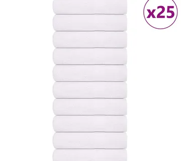 vidaXL Ručnici za tuširanje FROGN 25 kom bijeli 70x140 cm 360 g/m² - Venlo