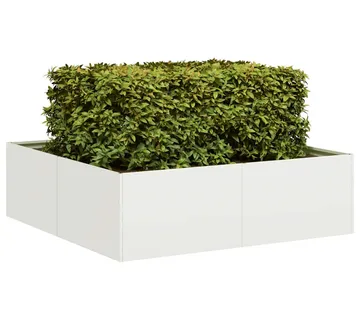 vidaXL Sadilica bijela 100x100x30 cm od čelika - Venlo