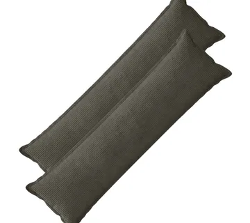 vidaXL Presvlaka za jastuk 2 kom. HOUTEN Antracit 40 x 145 cm Kord - Venlo