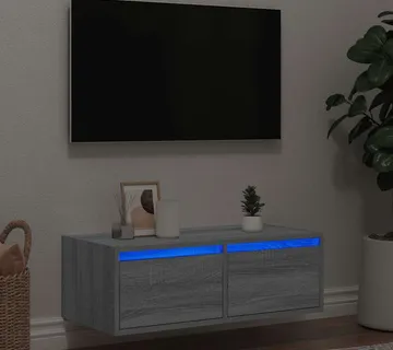 vidaXL TV ormarić s LED svjetlima boja hrasta sonome 75x35,5x25 cm - Venlo