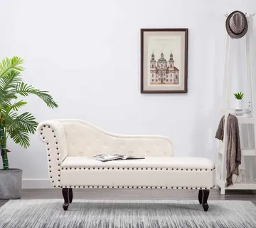 vidaXL Rimska Sofa Umjetna Koža Krem Bijela - Venlo