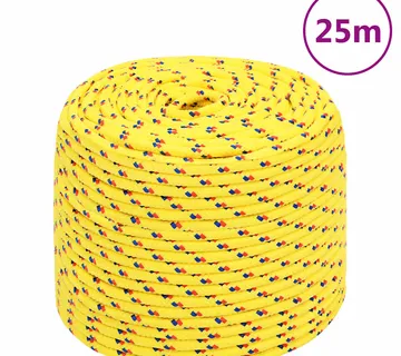 vidaXL Brodski konop žuti 10 mm 25 m od polipropilena - Venlo