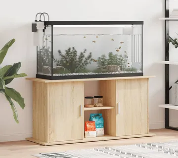 vidaXL Stalak za akvarij Sonoma hrast 121x41x58 cm Konstruirano drvo - Venlo