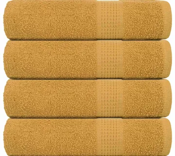 vidaXL Ručnici za ruke FROGN 4 kom. zlatni 50x100 cm 360 g/m² - Venlo