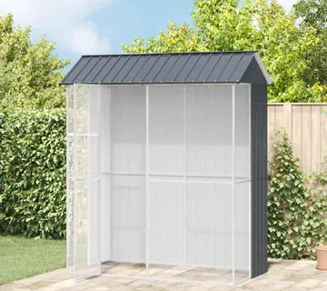 vidaXL Kavez za ptice Antracit 215 x 110 x 247 cm Cinkani čelik - Venlo