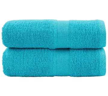 vidaXL Premium ručnici za pranje SOLUND 2 kom. tirkizne 30x30 cm 600 g/m² - Venlo